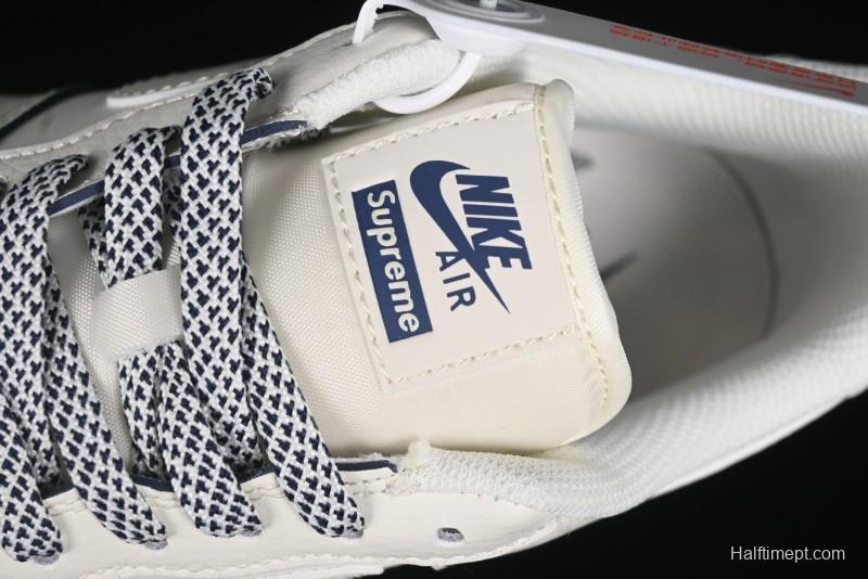 Nike Air Force 1 '07 Low Supreme The North Face Collaboration - Off White Light Blue Casual Sneakers - XZ1996-130