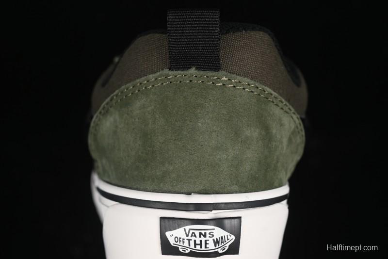 Vans Knu Skool DR White Black Green Chunky Sneakers - VN000CZU50K