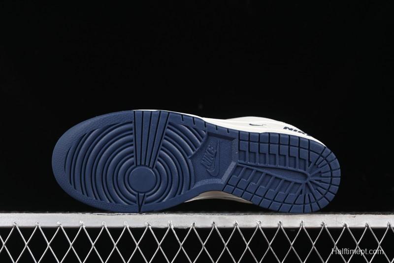 Nike SB Dunk Low Collaboration Three Swooshes Dark Blue Colorway Low-Top Casual Skateboarding Shoes - NK5639-327