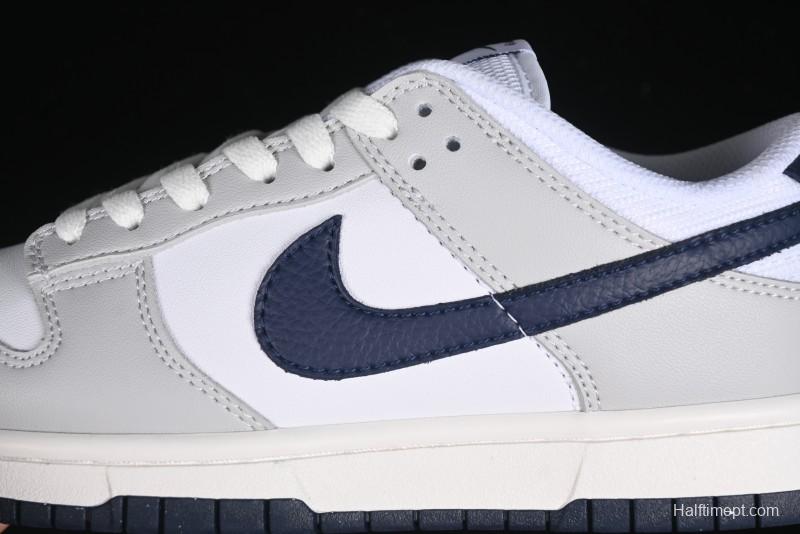 Nike Dunk Low SB Casual Sneakers in Photon Dust and White with Obsidian Accents - HF4299-001