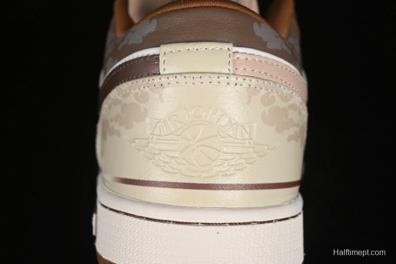 Nike Air Jordan 1 Low AJ1 Black Myth Wukong - Dark Monkey King Low Top Casual Sneakers - HF5753-221