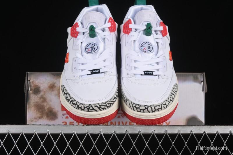 Nike Jordan Spizike Low AJ Retro Sneakers with Elephant Print and Multi-Element Design - 315371-125