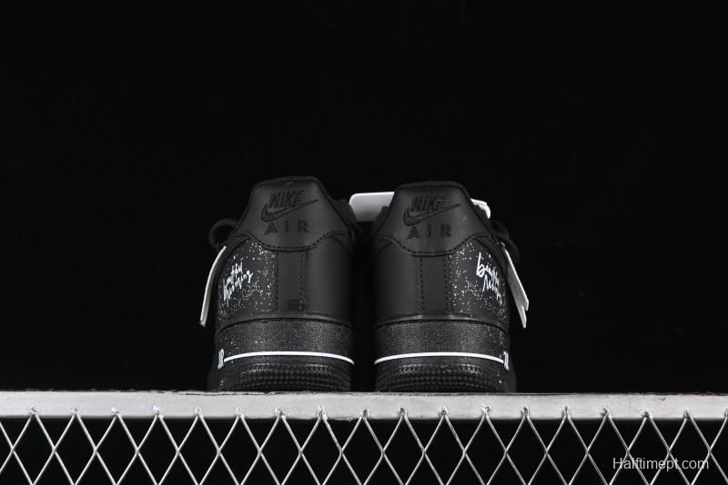 Nike Air Force 1 '07 Low Retro Street Spray White Peach Bubble Casual Sneakers - ZH0316-038