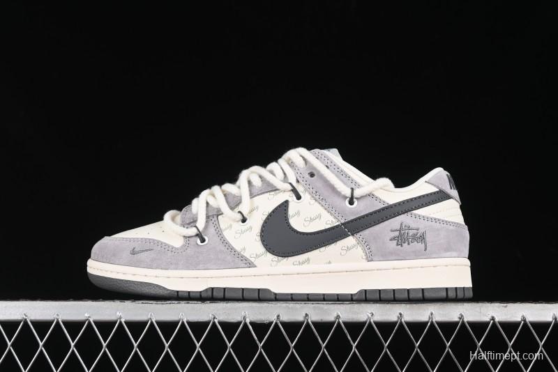 Nike SB Dunk Low Stussy Anniversary Custom Low-Top Casual Skate Shoes - SJ2068-295