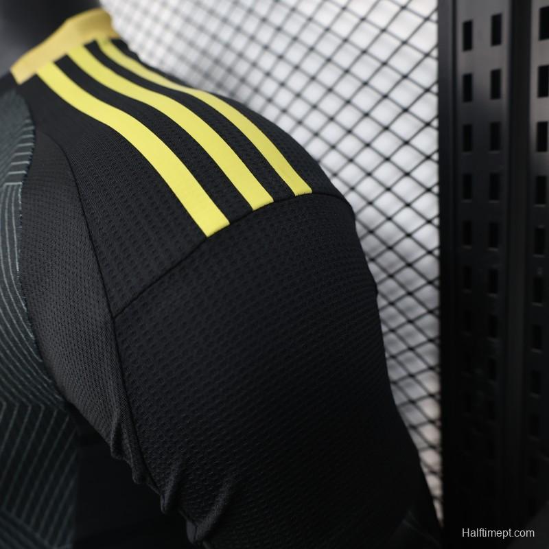 Player Version 25/26 Al-Ahli Saudi FC Black with Geometric Pattern Jersey