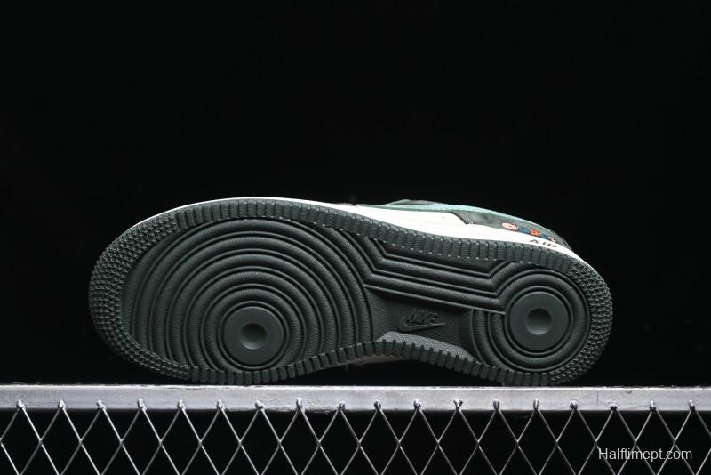Nike Air Force 1 '07 Low Gucci Collaboration Jade Green Flywire Low-Top Casual Sneakers - KK1988-026