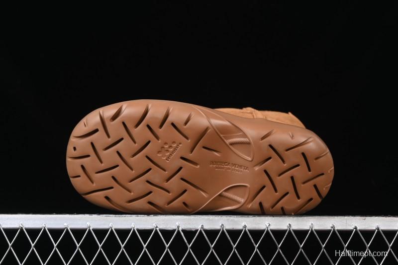 Bottega Veneta Snap Round Toe Slip-On Ankle Snow Boots - 578321