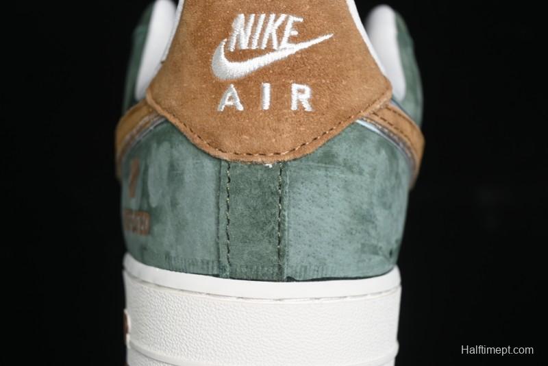 Nike Air Force 1 '07 Low UN Collaboration - Moss Green Low-Top Casual Sneakers - KK1988-022