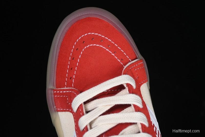 Palm Angels x Vans Sk8-Mid Mid-Top Casual Skate Shoes with Vintage-Inspired Design - VN000CRPGRN