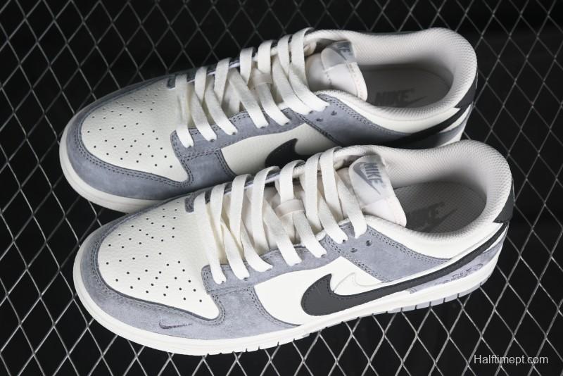 Nike SB Dunk Low The North Face Collaboration Beige Grey Double Swoosh Anniversary Custom Low-Top Casual Skate Shoes - DJ2024-067