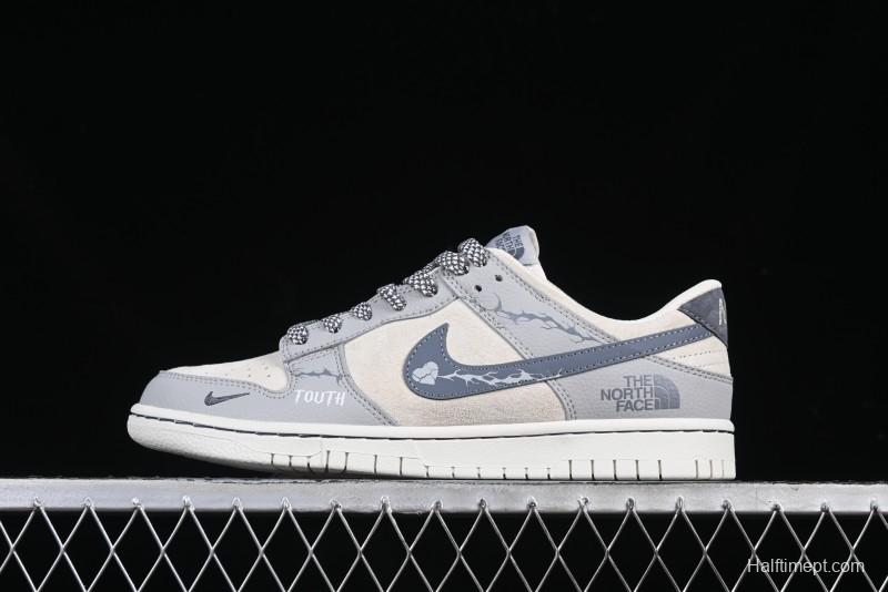 Nike SB Dunk Low The North Face Collaboration Anniversary Edition Customized Low-Top Casual Skate Shoes - DJ2024-105