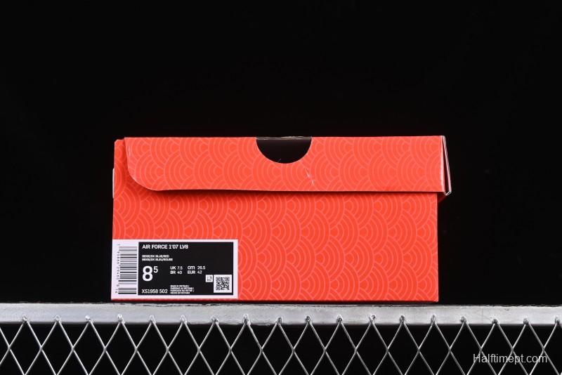 Nike Air Force 1 '07 Low Stussy Collaboration Year of the Snake Limited Edition Red Snake Low-Top Casual Sneakers - XS1958-502