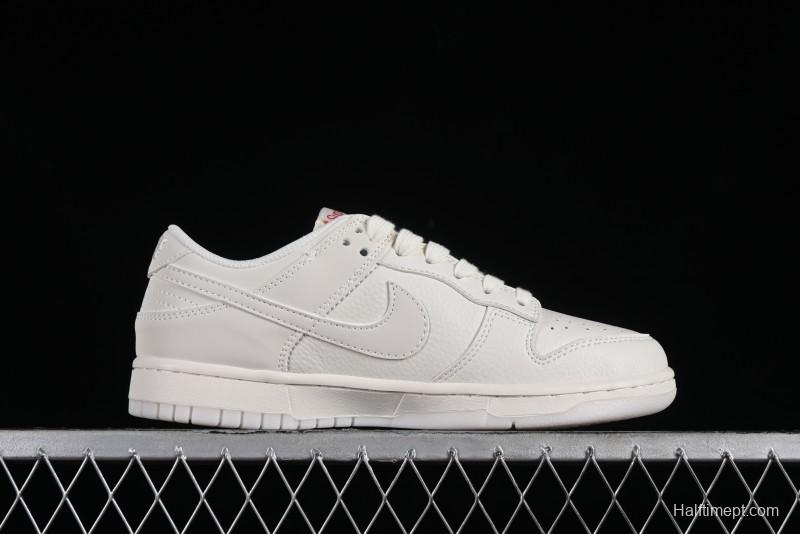 Nike SB Dunk Low Supreme Collaboration - Double Swoosh Anniversary Custom Low-Top Casual Skate Shoes - BB8675-104