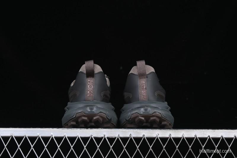 HOKA ONE ONE Satisfy Running Mafate Trail Low-Cut Cushioned Outdoor Hiking Shoes - 1157050 COFF