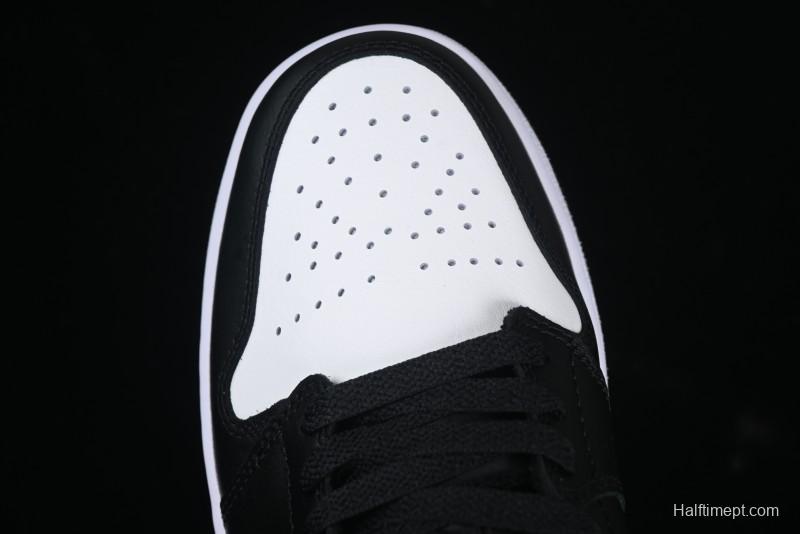 Nike Air Jordan 1 Low Retro Basketball Shoes in Black and White - 553558-043