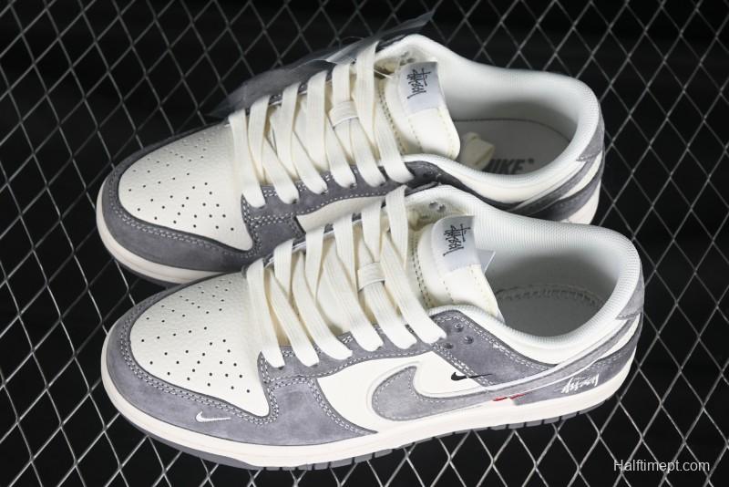 Nike SB Dunk Low Stussy Anniversary Customized Low-Top Casual Skate Shoes - YX5066-252