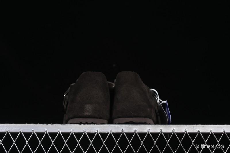 Birkenstock London BS Unisex Slip-On Casual Shoes with Soft Suede Leather and Lambswool Insole - BS