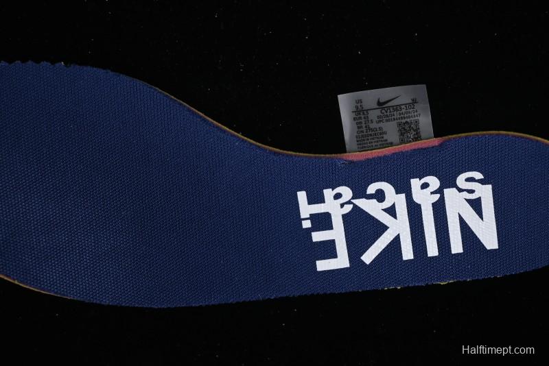 Nike Sacai VaporWaffle 3.0 Deconstructed Running Shoes with Layered Sole - CV1363-102