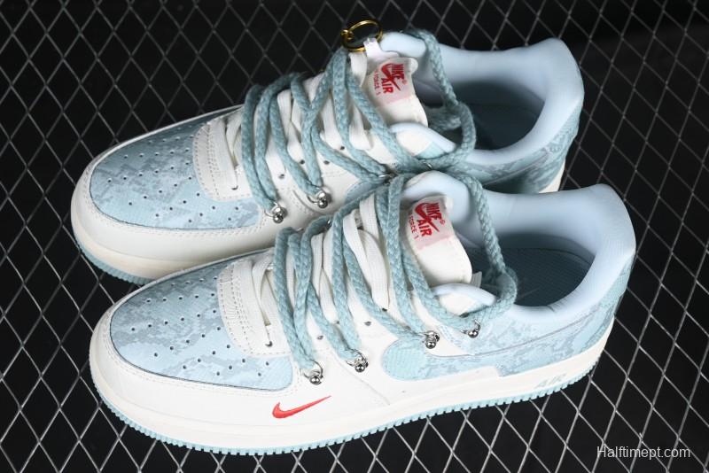 Nike Air Force 1 '07 Low Green Snake Lace-Up Casual Sneakers - KK1988-023