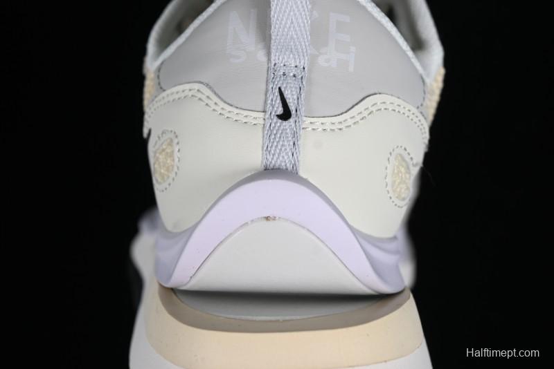 Nike Sacai VaporWaffle 3.0 Deconstructed Sneakers with Overlapping Swoosh and Dual Tongue - CV1363-101