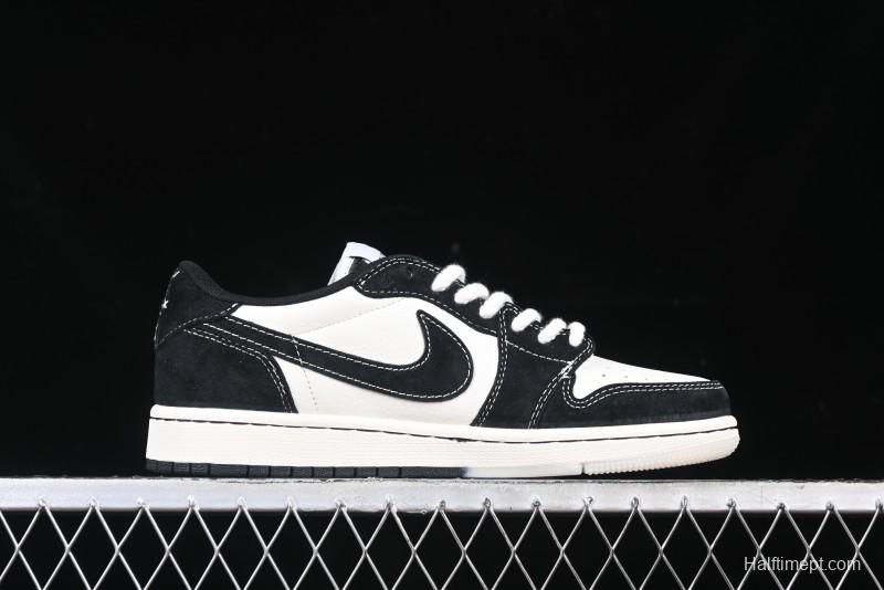 Nike Travis Scott x Fragment Design x Air Jordan 1 Low OG SP AJ1 Collaboration Sneakers - SJ2086-138