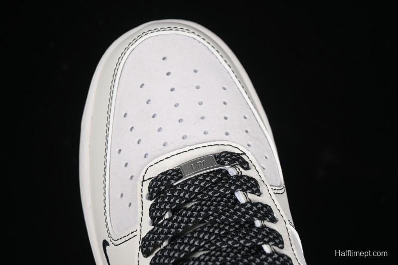 Nike Air Force 1 '07 Low UN Collaboration - Pig Eight Rice Black Line Casual Sneakers - BB7518-017