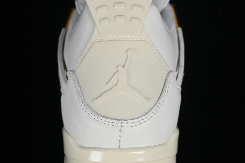 Nike Air Jordan 4 Retro Sneakers with Metallic Gold Design - AQ9129-170