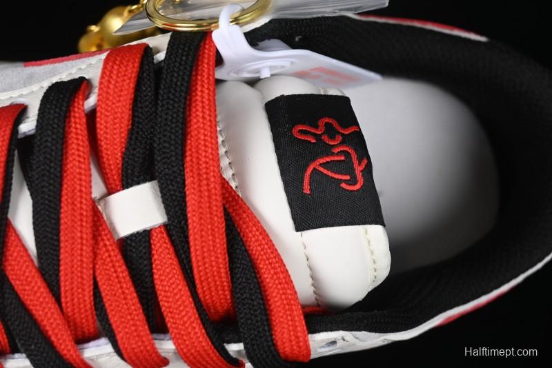 Nike SB Dunk Low Year of the Snake Series - Black Snakeskin with Black Swoosh Anniversary Custom Low-Top Casual Skate Shoes - DM6868-012