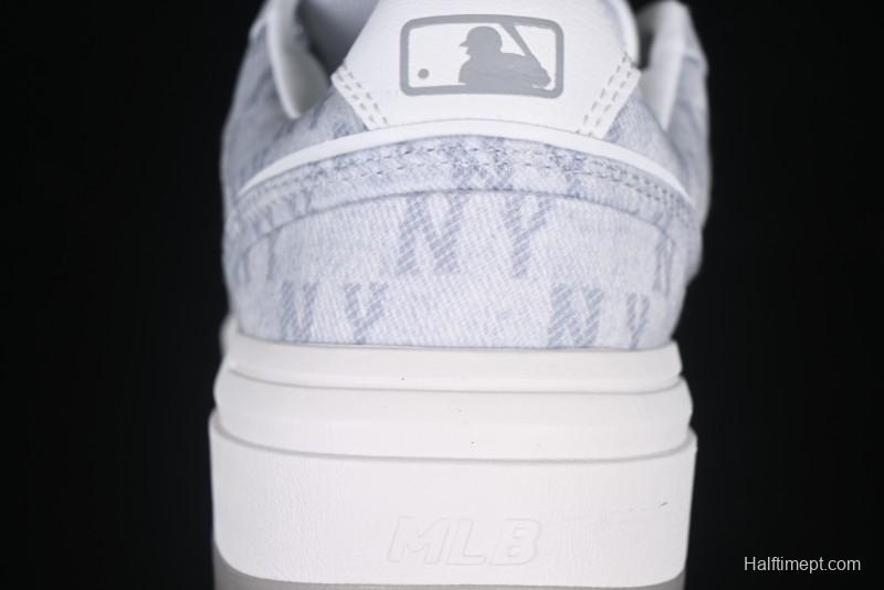New York Yankees Chunky Liner Mid Denim Monogram Platform Sandals - 3ASXD065N50GRS