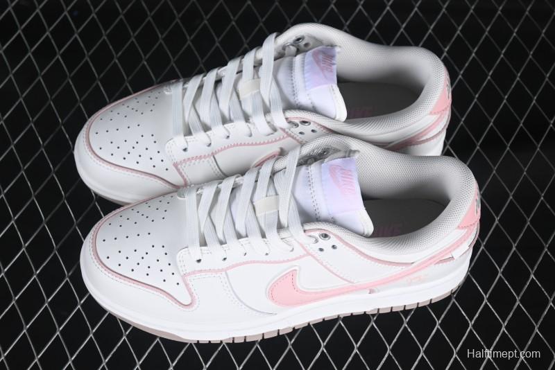 Nike SB Dunk Low Anniversary Premium Custom White Pink Low-Top Casual Skate Shoes - WP0212-013