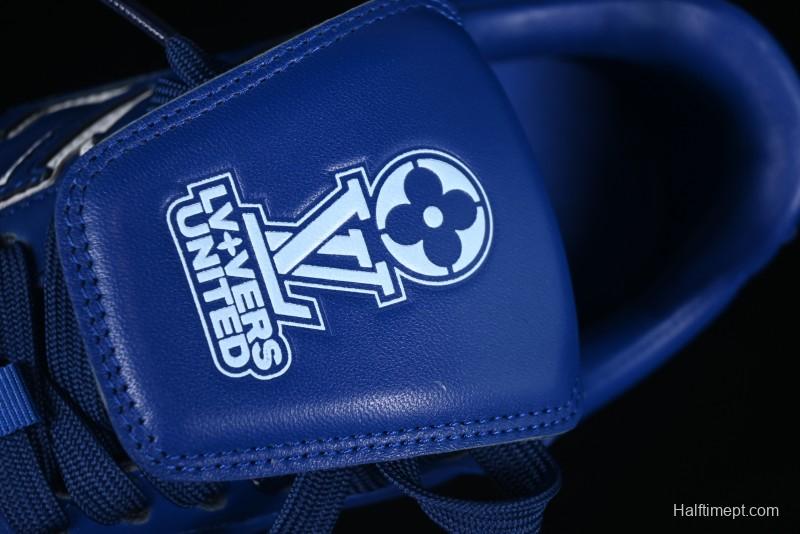 Louis Vuitton Footprint Soccer Low-Top Lifestyle Sneakers Blue - AJF6