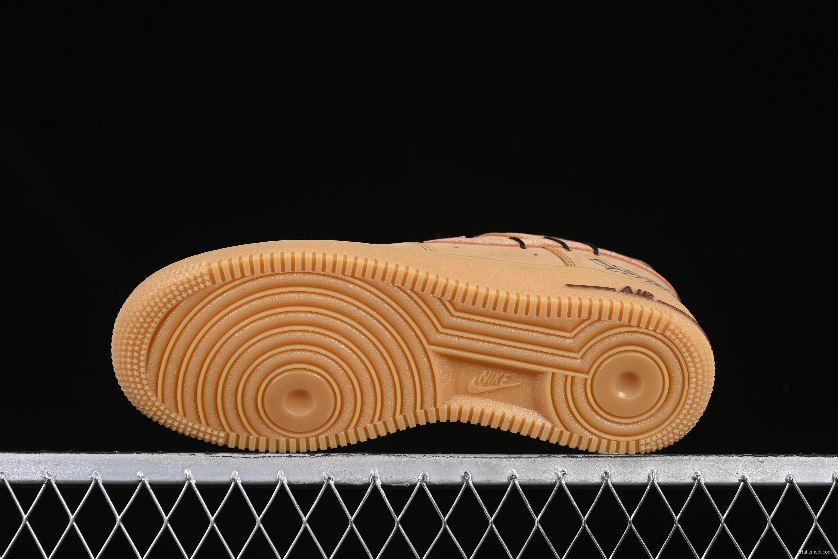 Nike Air Force 1'07 Low Wheat Casual Sneakers with Full-Length Air Cushion - CJ9179-200