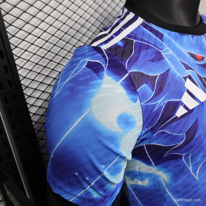 Player Version 2025 Japan Blue with Anime Character Design Jersey