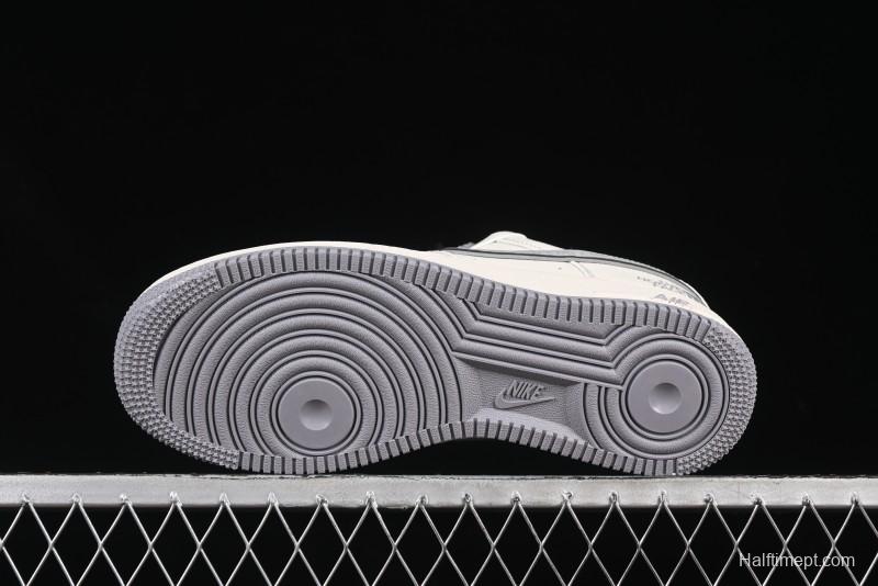 Nike Air Force 1 '07 Low The North Face x CDG Light Grey Swoosh Casual Sneakers - HH7518-052