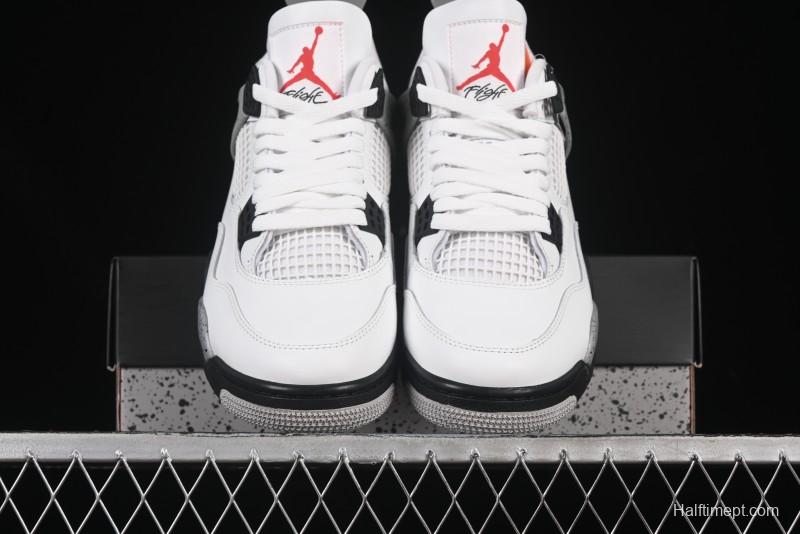Nike Air Jordan 4 Retro White Cement Basketball Shoes - FV5029-100