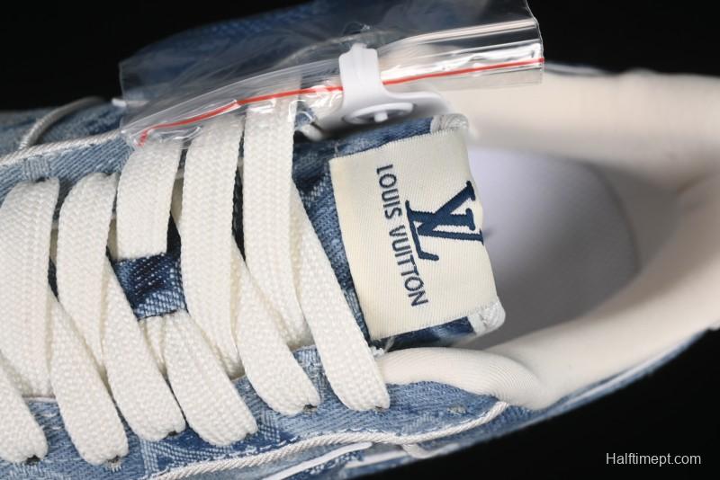 Nike Air Force 1 '07 Low LV Collaboration Blue Denim Casual Sneakers - SC9207-532