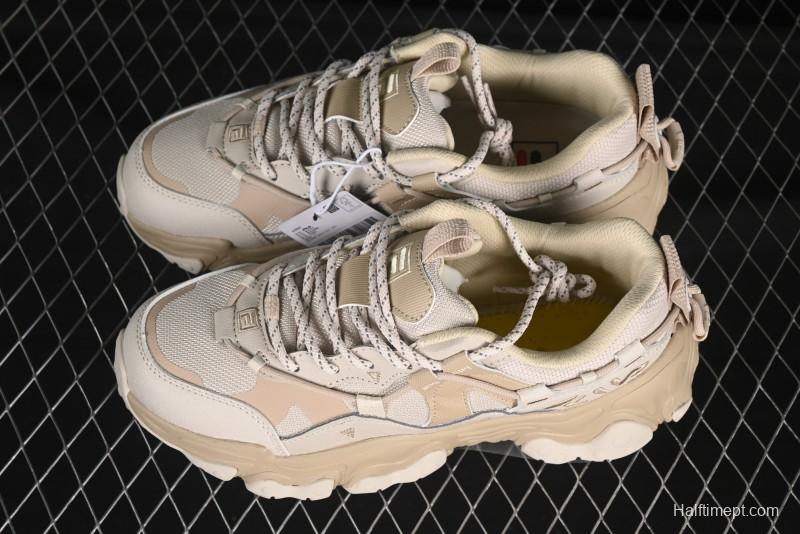 Fila Heritage Fluid Cat Paw 5.0 Retro Dad Shoes with Lace-Up Design - F12M412105FOS