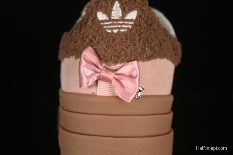 Adidas Originals Gazelle Bold JR4244 Collaboration Low-Top Platform Sneakers with Slip-Resistant Durable Sole