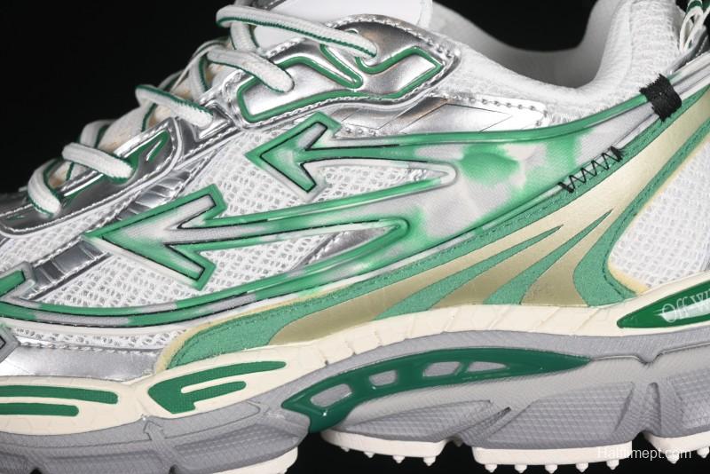 Off-White Be Right Tie-Dye Green Low-Top Lifestyle Casual Shoes - X.E5