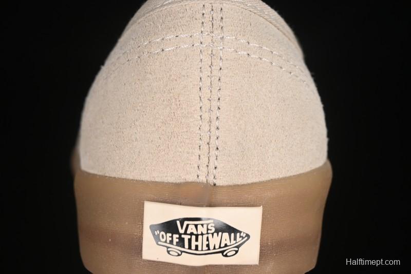 Vans Premium Authentic Suede Retro Sneakers with Translucent Rubber Sole - VN000CRQBYS