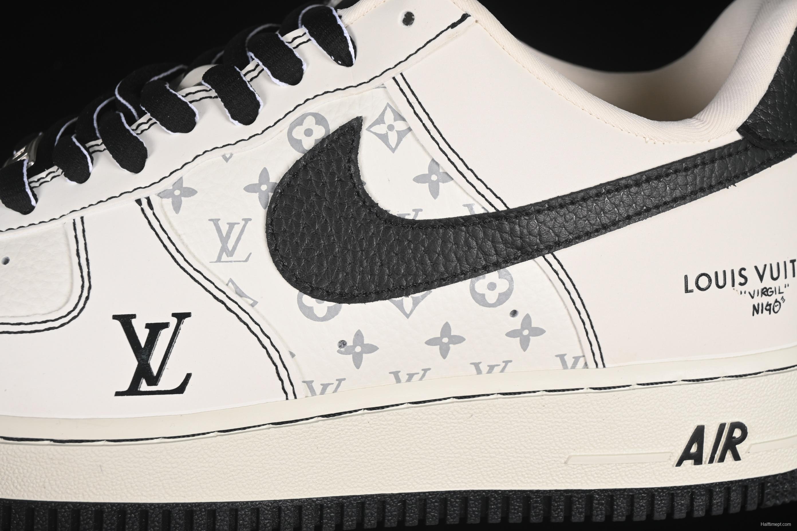 Nike Air Force 1 '07 Low LV Collaboration White Black Casual Sneakers - BZ6808-102