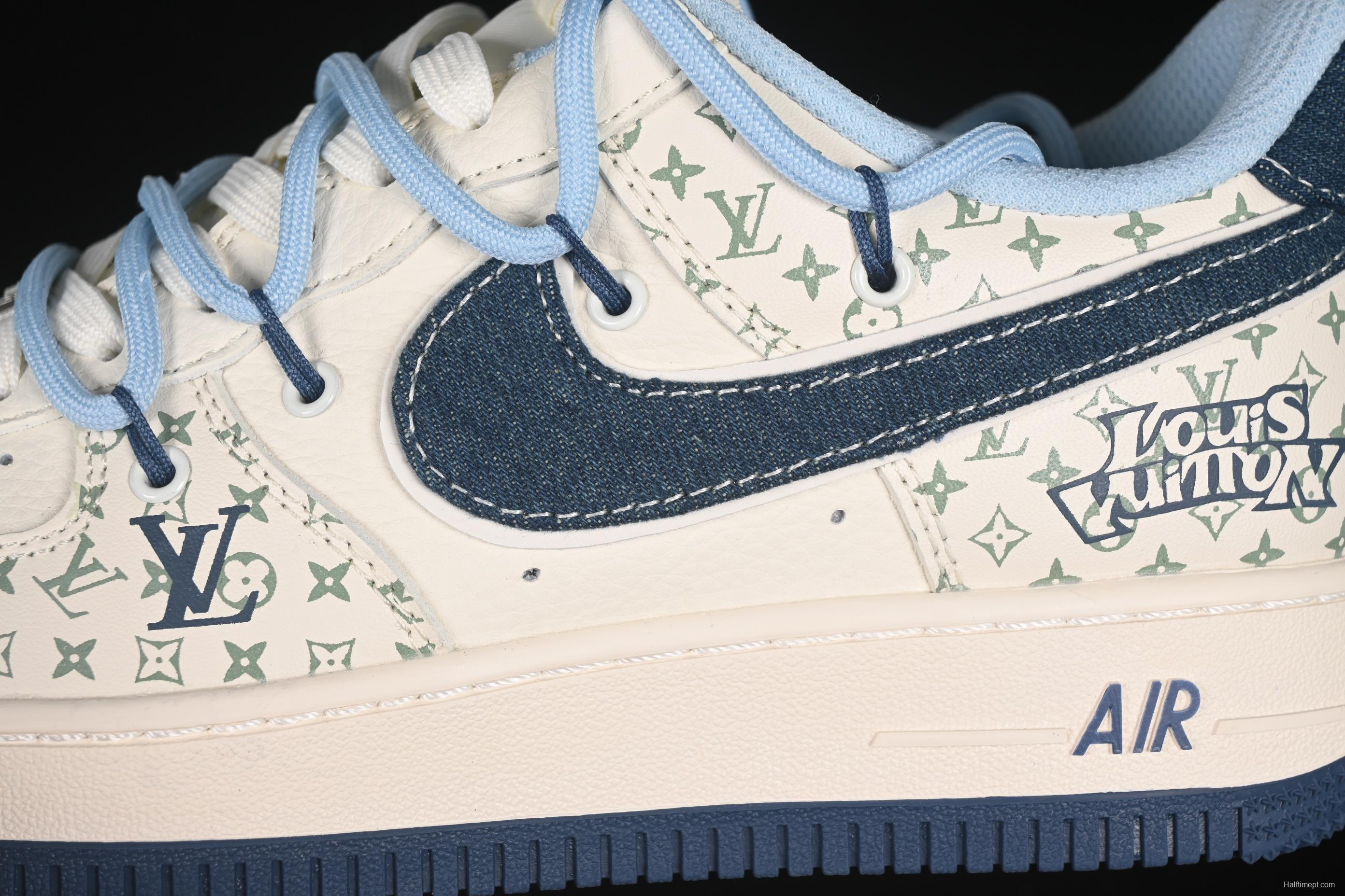 Nike Air Force 1'07 Low LV Collaboration Print Drawstring Casual Sneakers - DM6868-096