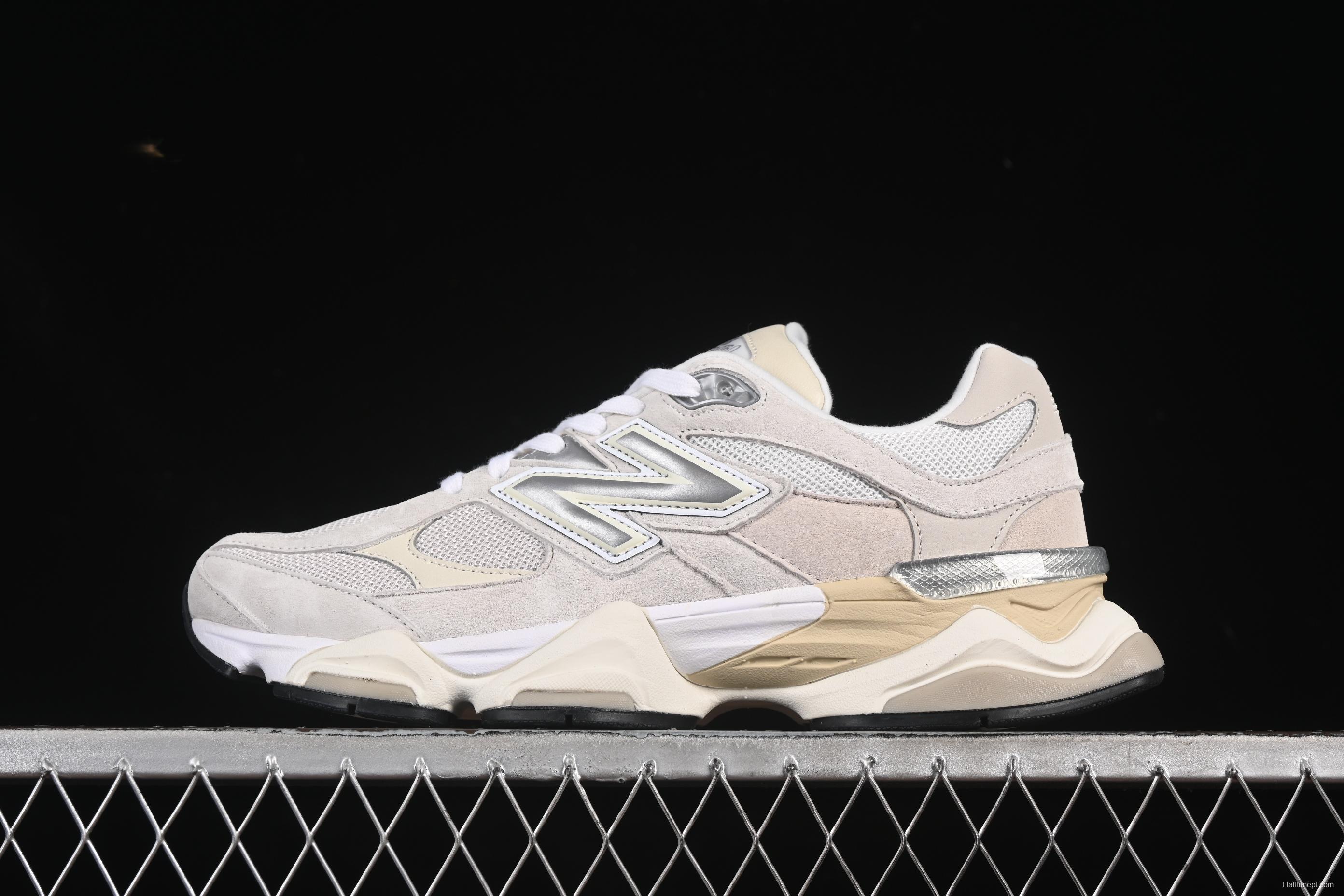 New Balance Joe Freshgoods x New Balance 9060 Retro Running Shoes with ABZORB Cushioning - U9060WHT