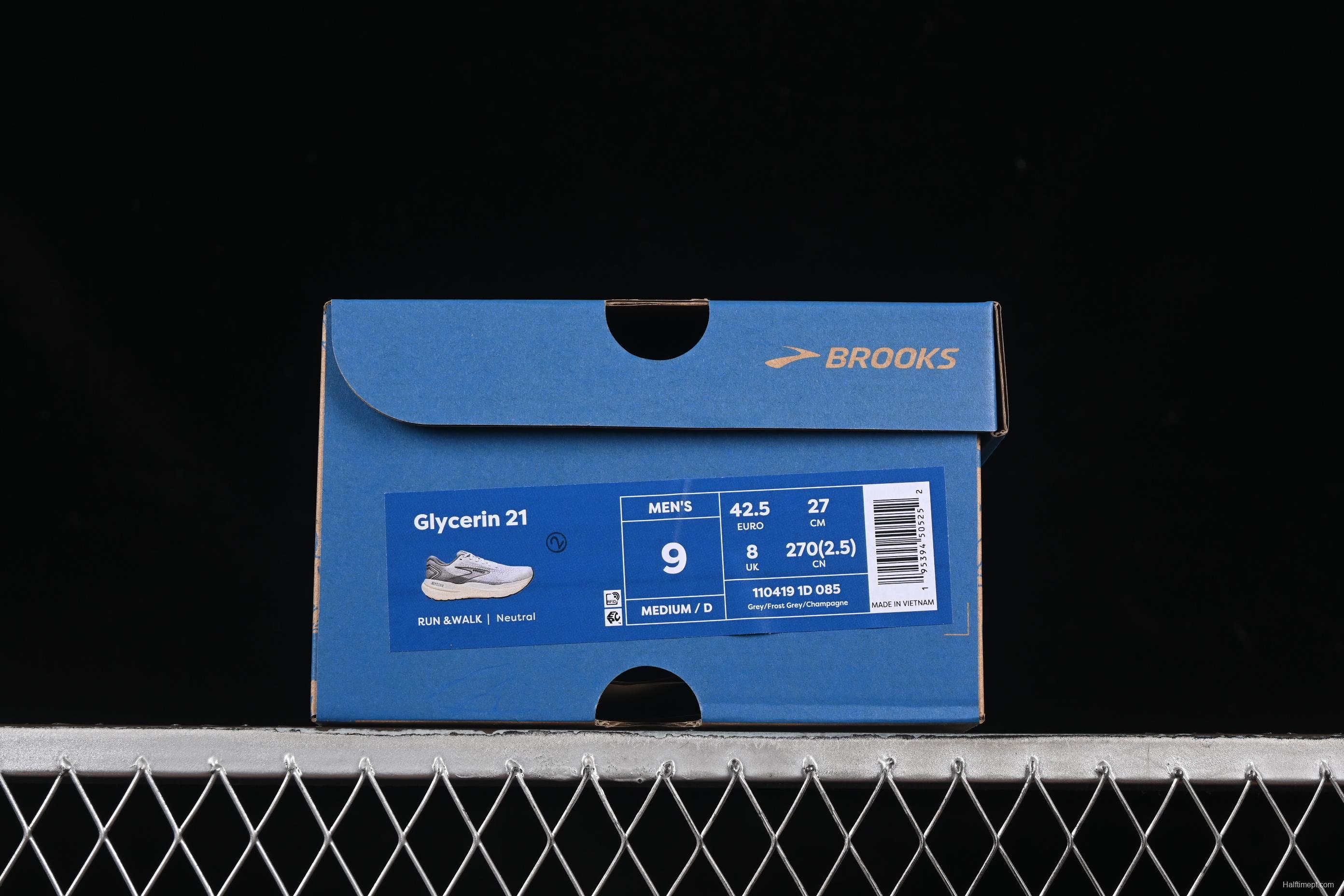 Brooks Glycerin 21 Cushioned Marathon Nitrogen Running Shoes - 1104191D085