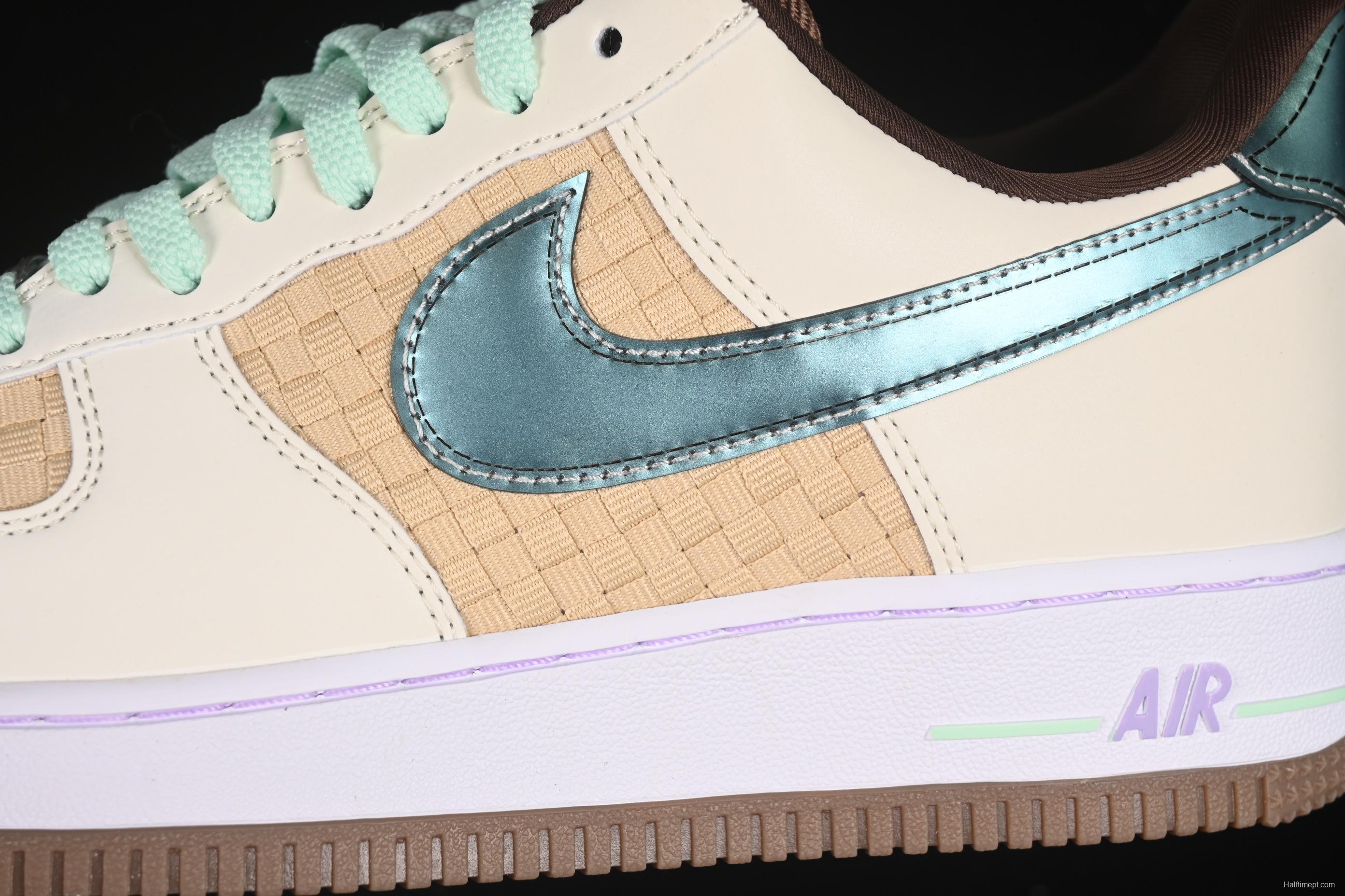 Nike Air Force 1'07 Low Casual Sneakers with Full-Length Air Cushion - IB5722-100