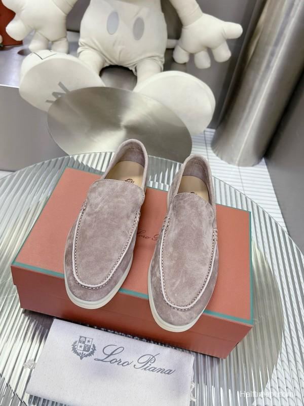 2024 Unisex LP Light Pink Suede Loafers MJ00270