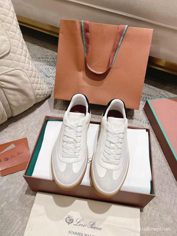 2025 Unisex Le Parmentier White Black Leather Sneaker LY00320(F)/LY00330(M)