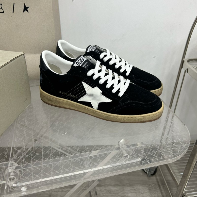 2024 Unisex GGDB Black White Suede Low Top Sneakers MJ00260