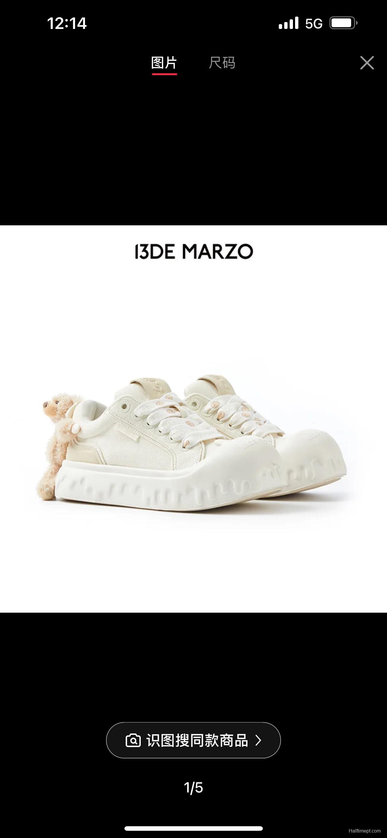 2025 Women 13DE MARZO White Canvas Leather Sneakers 3D Doll KFY00280