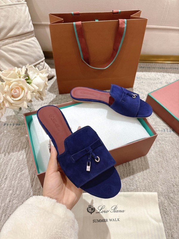 2025 Slippers LP Blue Suede Slide LY00000
